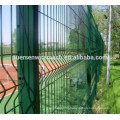 Green wire mesh fence and PVC wire mesh fence